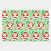 Pickleball Kerstcadeau Inpakpapier Vel (Voorkant)