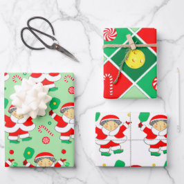 Pickleball Kerstcadeau Inpakpapier Vel