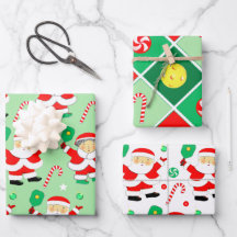 Pickleball Kerstcadeau Inpakpapier