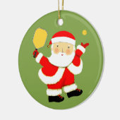 Pickleball Kerstcadeau Keramisch Ornament (Links)