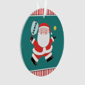 Pickleball Kerstcadeau Ornament (voorkant)
