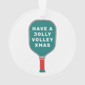 Pickleball Kerstcadeau Ornament (achterkant)