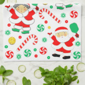 Pickleball Kerstcadeau Theedoek (Gevouwen)