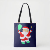 Pickleball Kerstcadeau Tote Bag (Voorkant)
