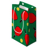 Pickleball-kerstcadeau voor kleine cadeaus klein cadeauzakje (Voorkant Gekanteld)