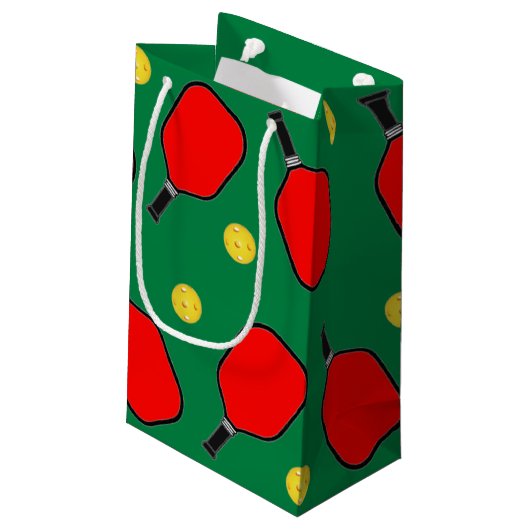 Pickleball-kerstcadeau voor kleine cadeaus klein cadeauzakje (Achterkant Gekanteld)