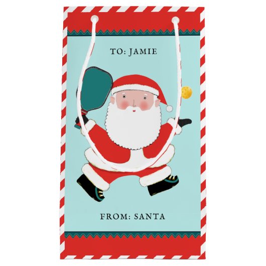 Pickleball-kerstcadeau voor kleine cadeaus klein cadeauzakje (Voorkant)