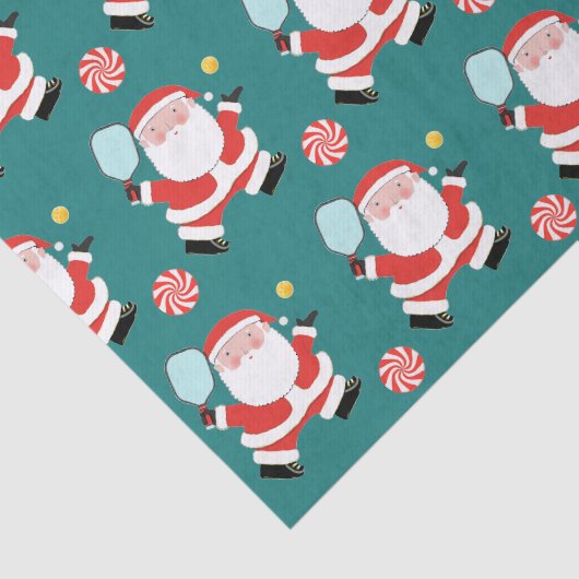 Pickleball-kerstcadeaubon Tissuepapier (Detail)