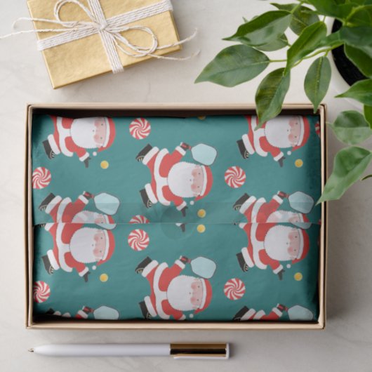 Pickleball-kerstcadeaubon Tissuepapier (Geschenk)