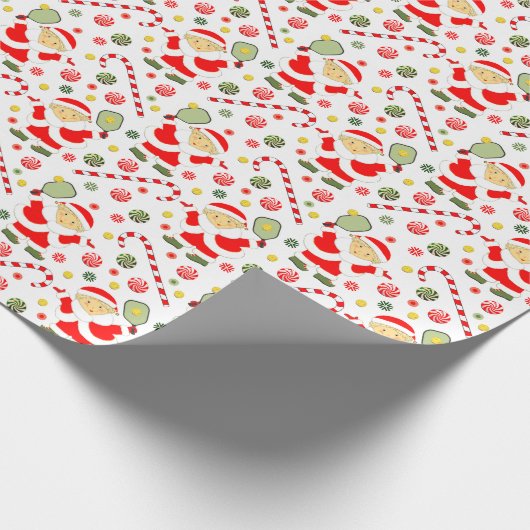 Pickleball-kerstcadeaupapier voor kerstcadeautjes cadeaupapier (Hoek)