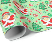 Pickleball-kerstcadeaupapier voor kerstcadeautjes cadeaupapier (Rol Hoek)