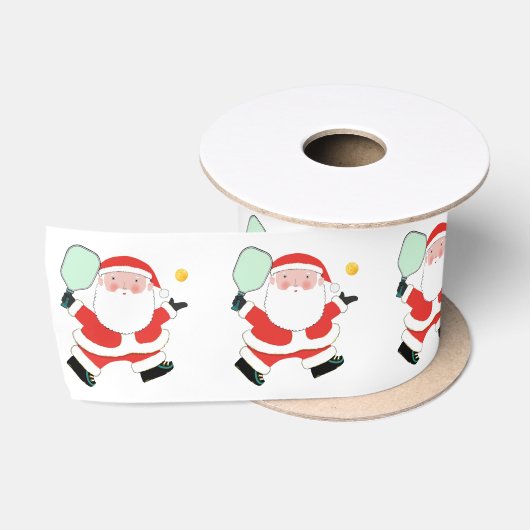 Pickleball Kerstcadeaus Satijnen Lint (Spoel)
