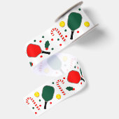 Pickleball Kerstcadeaus Satijnen Lint (Achterkant)