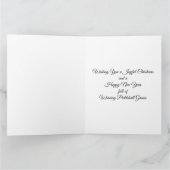 Pickleball-kerstfeest, Candy Cane, Reindeer Kaart (Binnen)