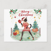 Pickleball Kerstfeest Ontwerp Prettig Kerstfeest Briefkaart (Voorkant)