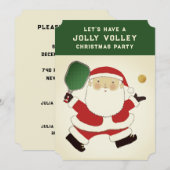 Pickleball Kerstfeest Uitnodigingen (Voorkant / Achterkant)
