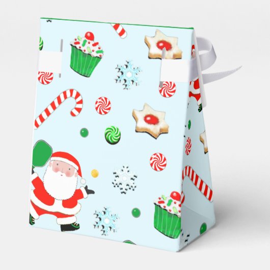 Pickleball Kerstfeestdag Bedankdoosjes (Achterkant)