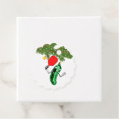 Pickleball Kerstfeestdag Bedankjes Labels (In situ)