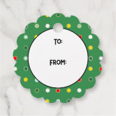 Pickleball Kerstfeestdag Bedankjes Labels (Achterkant)