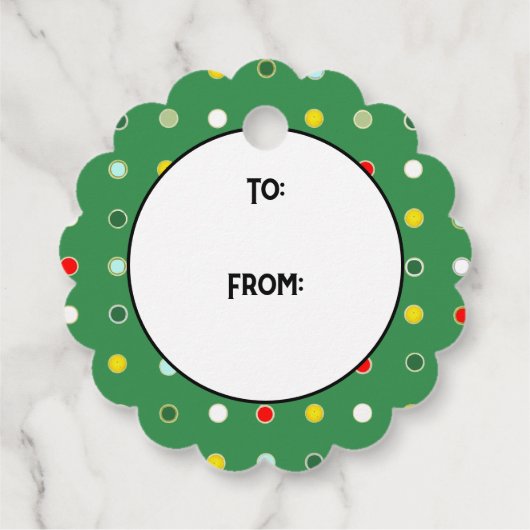Pickleball Kerstfeestdag Bedankjes Labels (Achterkant)