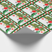 Pickleball Kerstfeestdag Cadeaupapier (Hoek)