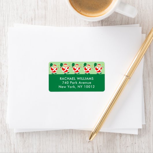 Pickleball Kerstfeestdag Etiket (Insitu)