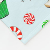 Pickleball Kerstfeestdag Fleece Deken (Hoek)