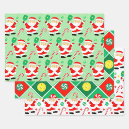 Pickleball-kerstfeestdag Gift Wrapping Paper