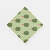 Pickleball Kerstfeestdag Servet (Hoek)