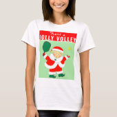 Pickleball Kerstfeestdag T-Shirt (Voorkant)