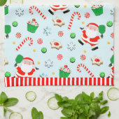 Pickleball Kerstfeestdag Theedoek (Gevouwen)