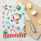 Pickleball Kerstfeestdag Theedoek (Quarter Fold)