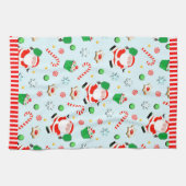 Pickleball Kerstfeestdag Theedoek (Horizontaal)