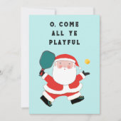 Pickleball-kerstfeestkaarten (Voorkant)