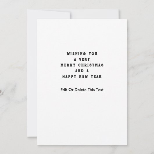 Pickleball-kerstfeestkaarten (Achterkant)