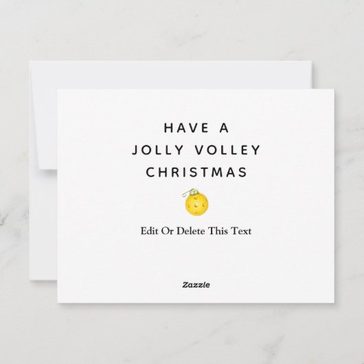 Pickleball-kerstfeestkaarten Feestdagenkaart (Achterkant)