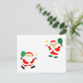Pickleball-kerstfeestkaarten Feestdagenkaart (Staand voorkant)