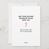 Pickleball-kerstfeestkaarten Feestdagenkaart (Achterkant)