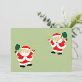 Pickleball-kerstfeestkaarten Feestdagenkaart (Staand voorkant)