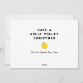 Pickleball-kerstfeestkaarten Feestdagenkaart (Achterkant)