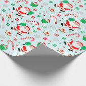 Pickleball-kerstinpakpapier Cadeaupapier (Hoek)