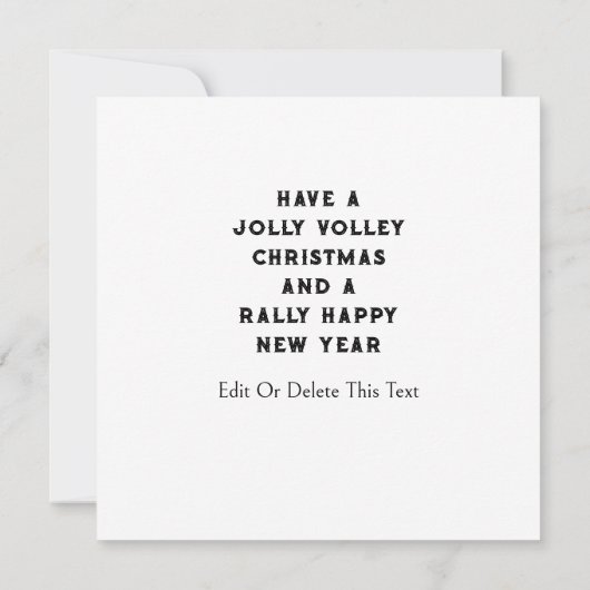 Pickleball-kerstkaarten (Achterkant)