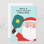 Pickleball-kerstkaarten Feestdagenkaart (Voorkant / Achterkant)