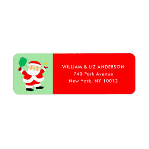 Pickleball Kerstlabel Etiket
