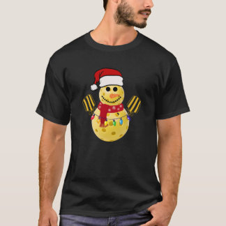 Pickleball Kerstman Grappig T-Shirt Cadeau