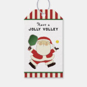 Pickleball Kerstmis Cadeaulabel (Voorkant)
