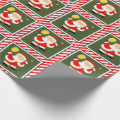 Pickleball Kerstmis Cadeaupapier (Hoek)