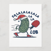 Pickleball Kerstmis Feestdagenkaart (Voorkant)