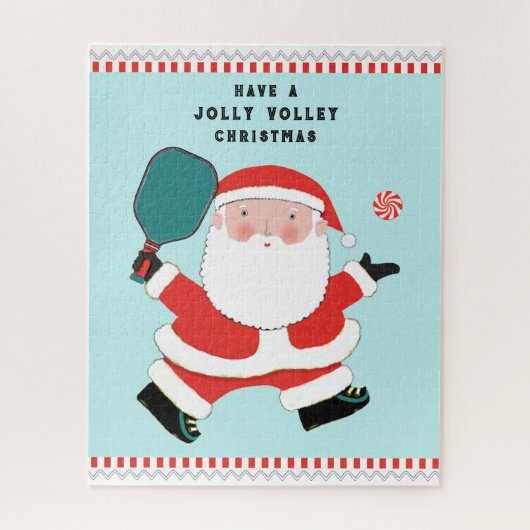 Pickleball Kerstmis Jigzaag Puzzle Legpuzzel (Verticaal)
