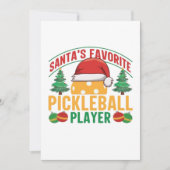 Pickleball Kerstmis  Kaart (Voorkant)
